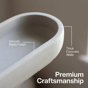 Handmade Stone Tray Concrete Bowl - Versatile Cement Tray for Coffee Table Decor and More imagem 5