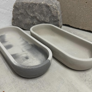 Handmade Stone Tray Concrete Bowl - Versatile Cement Tray for Coffee Table Decor and More imagem 2