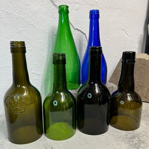 Cut Wine Bottle , Bottomless Wine Bottle, Wine Bottle Candle Holder, Unique Candle Holder
