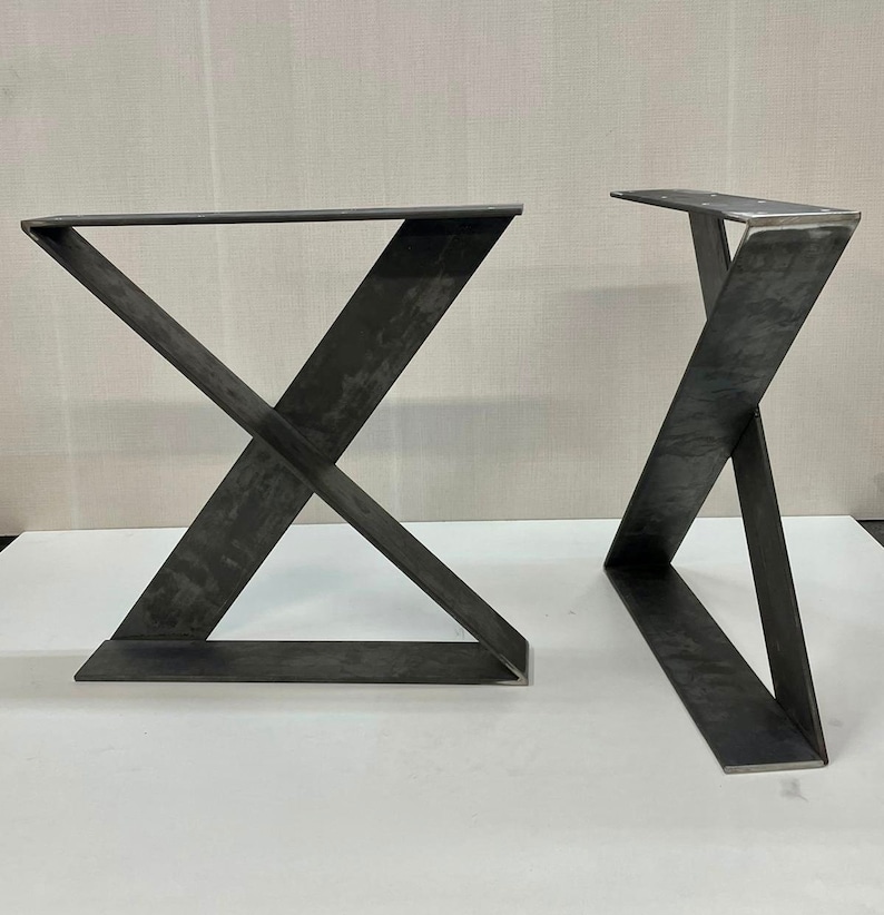Metal Table Legs. Industrial Style. X Shape. Desk Legs Bench Etsy UK
