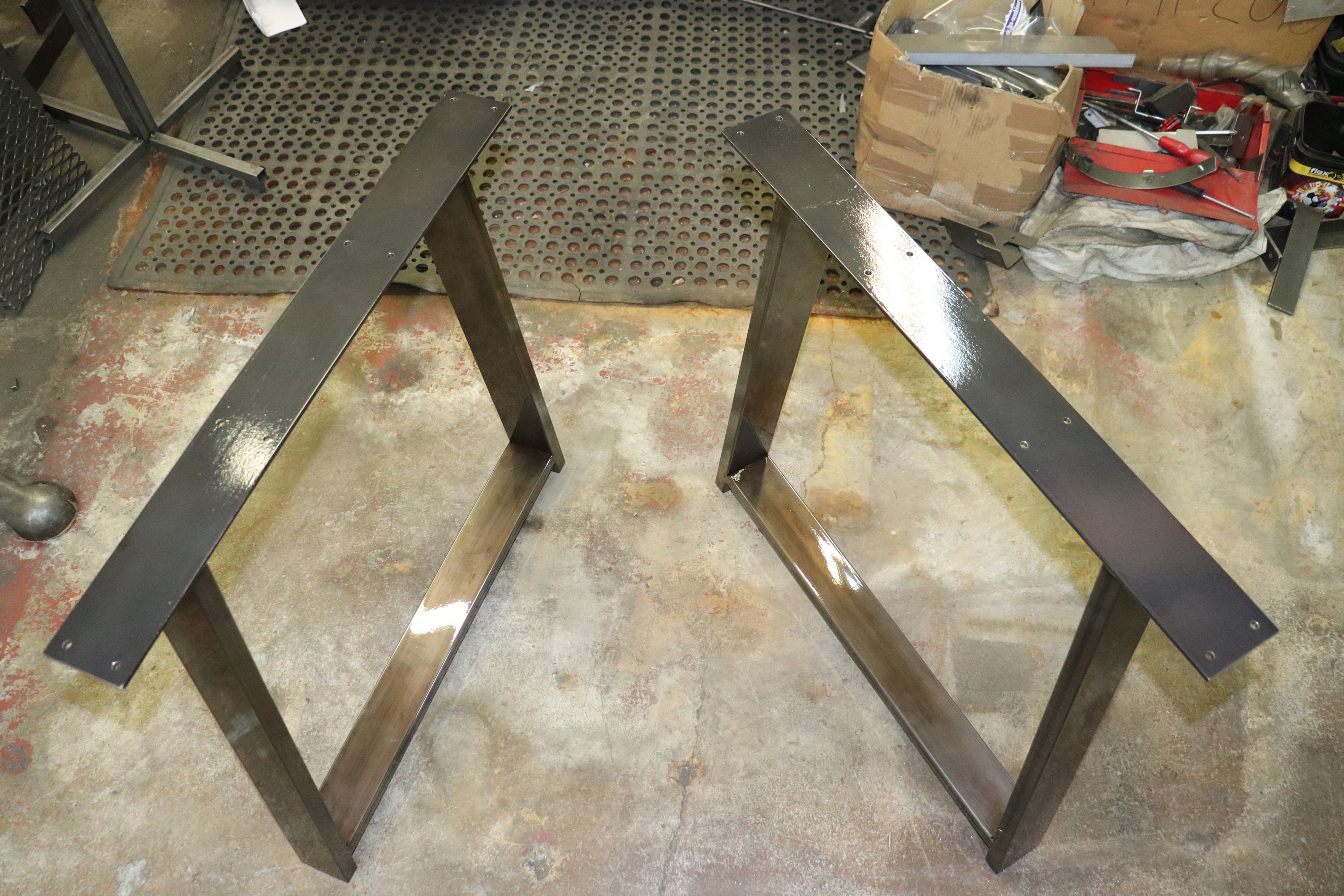Metal Table Legs A Shape. Custom Sizing for Dining Tables Etsy