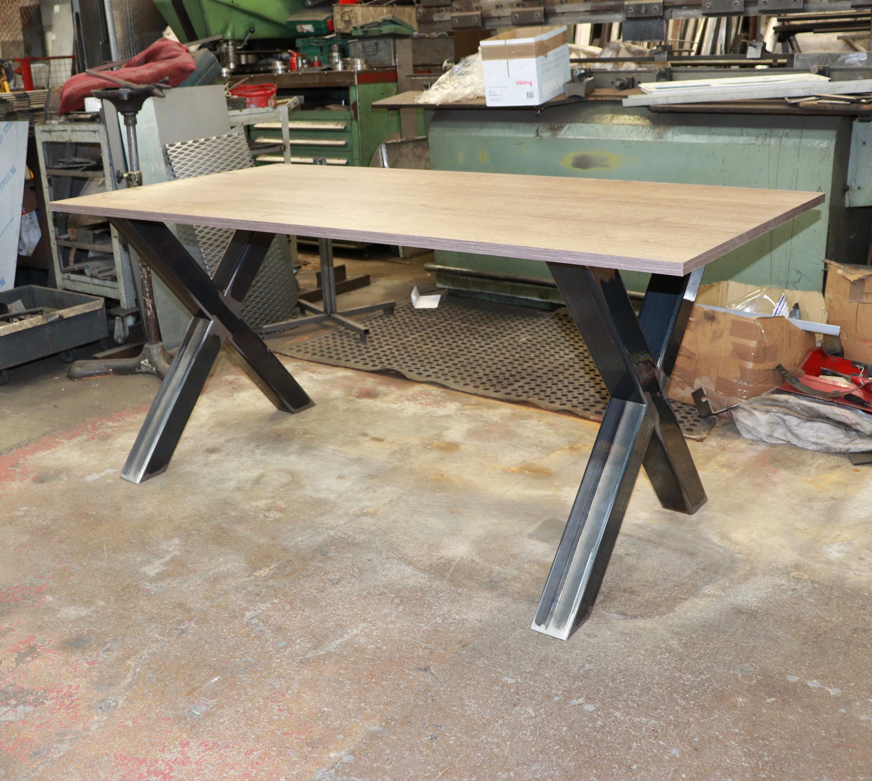 Metal Dining Table Legs. X Shape. Custom Sizing for Coffee Etsy UK