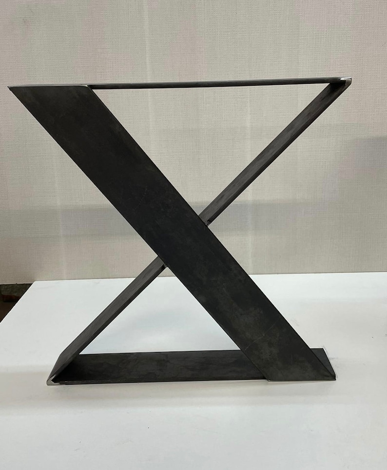 Metal Table Legs. Industrial Style. X Shape. Desk Legs Bench Etsy UK