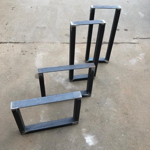 Industrial  Metal Frame Table Legs. Dining Table or Desk Legs. Available in a Range of Sizes. Set of 2. Custom Sizes Available.