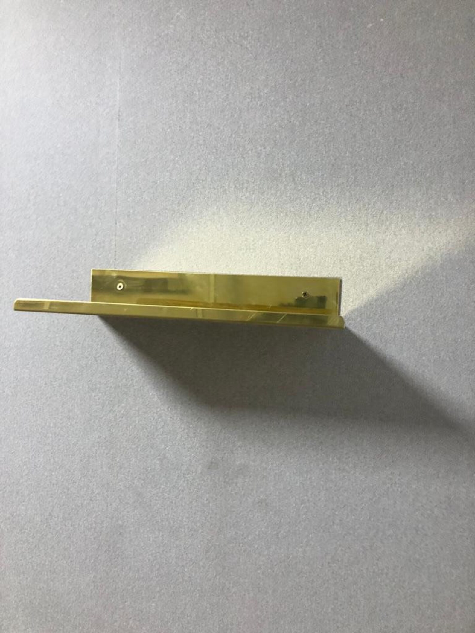 Brass Metal Shelf. Metal Shelf Floating Custom Picture Ledge Etsy