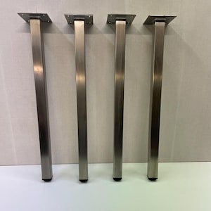 Brushed metal online table legs