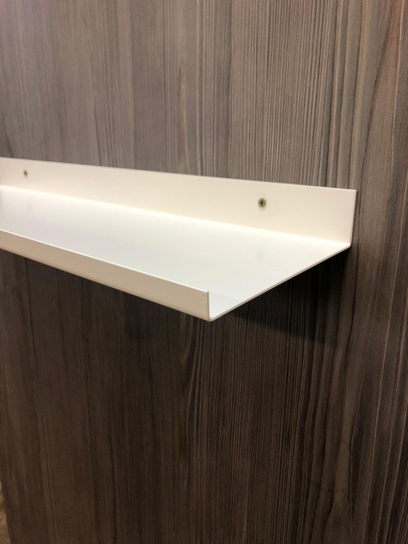 Metal Shelf / Steel Picture Ledge / Wall Shelf Black or White Etsy