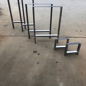 Metal Table Legs. ‘H’ Design Dining Table Legs. Desk Legs. Industrial Style. Set of 2.