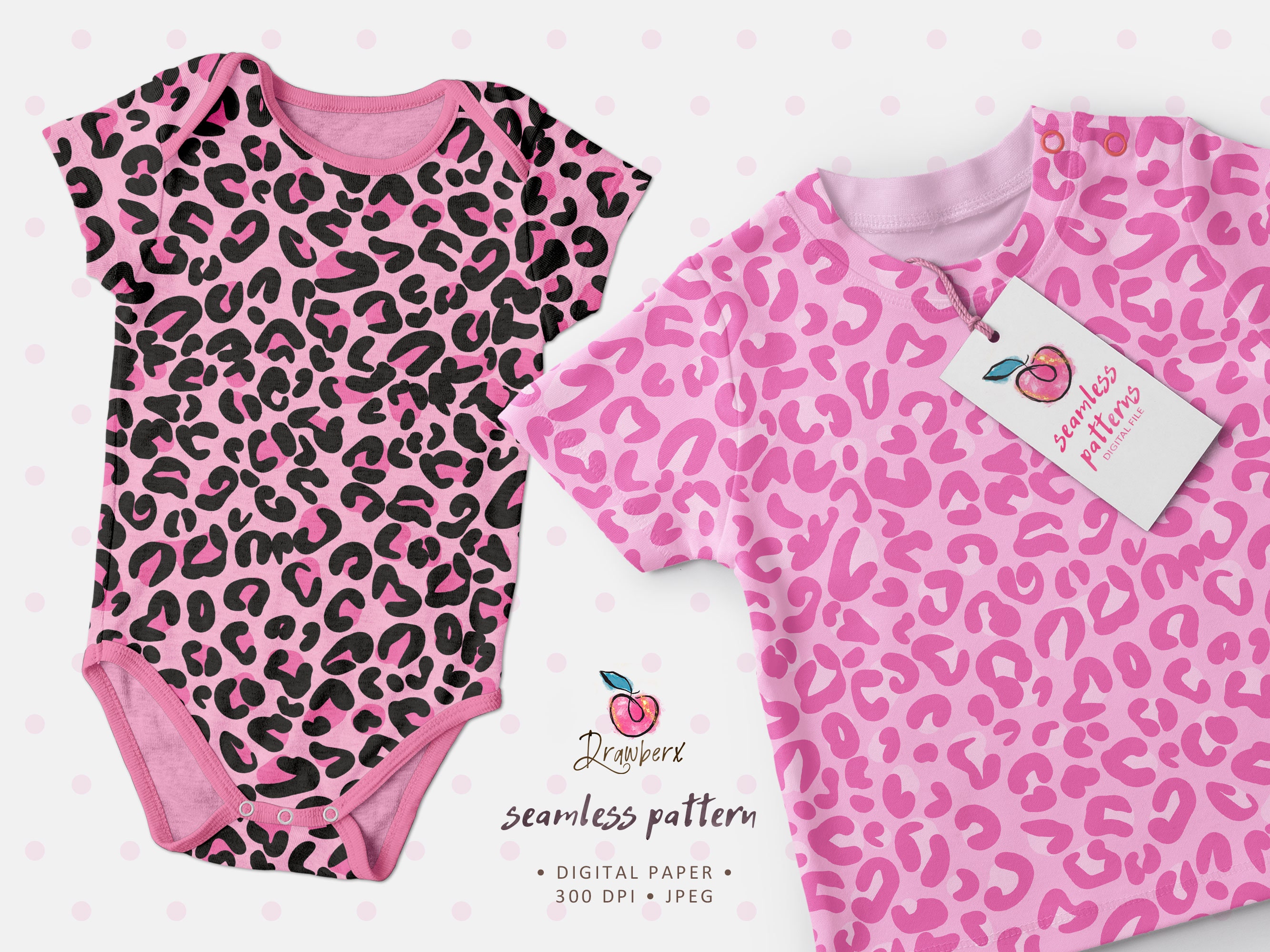 Pink Leopard Digital Paper, 7 Seamless Pattern | Hot Pink, Cheetah ...