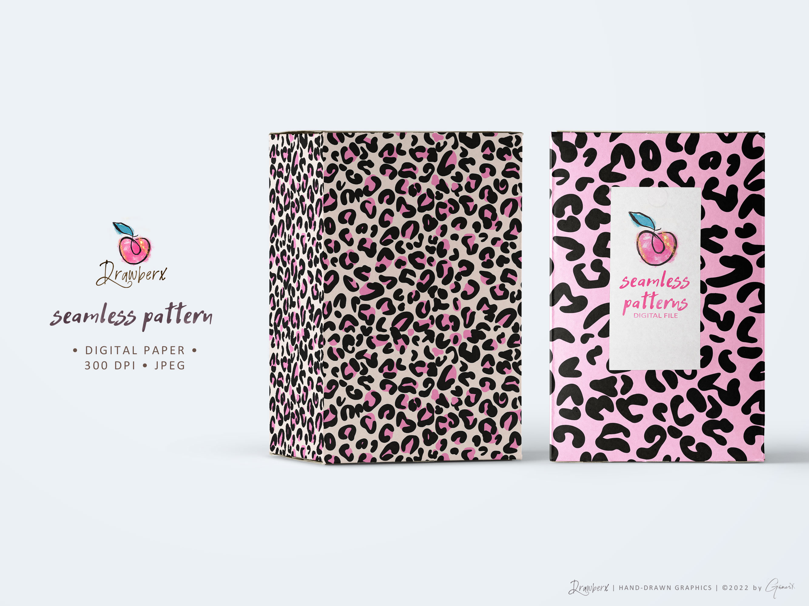 Pink Leopard Digital Paper, 7 Seamless Pattern | Hot Pink, Cheetah ...