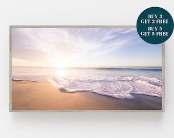 Beach Samsung Frame TV Art, Digital Art, Beach Frame Art TV, Digital Download for Samsung Frame, Beach Print, Samsung Frame Art