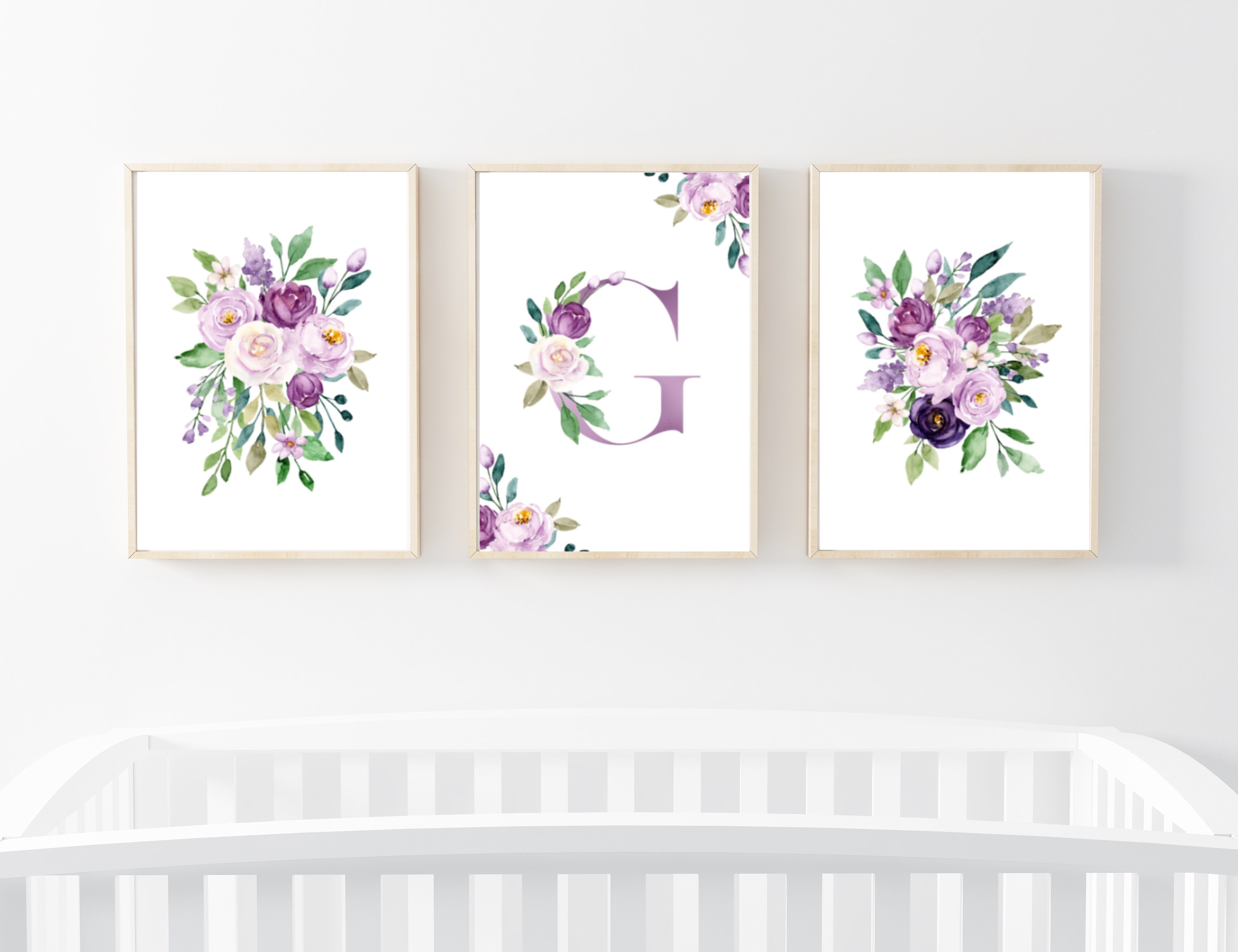 Set of 3 Nursery Prints Printable Nursery Wall Art Etsy