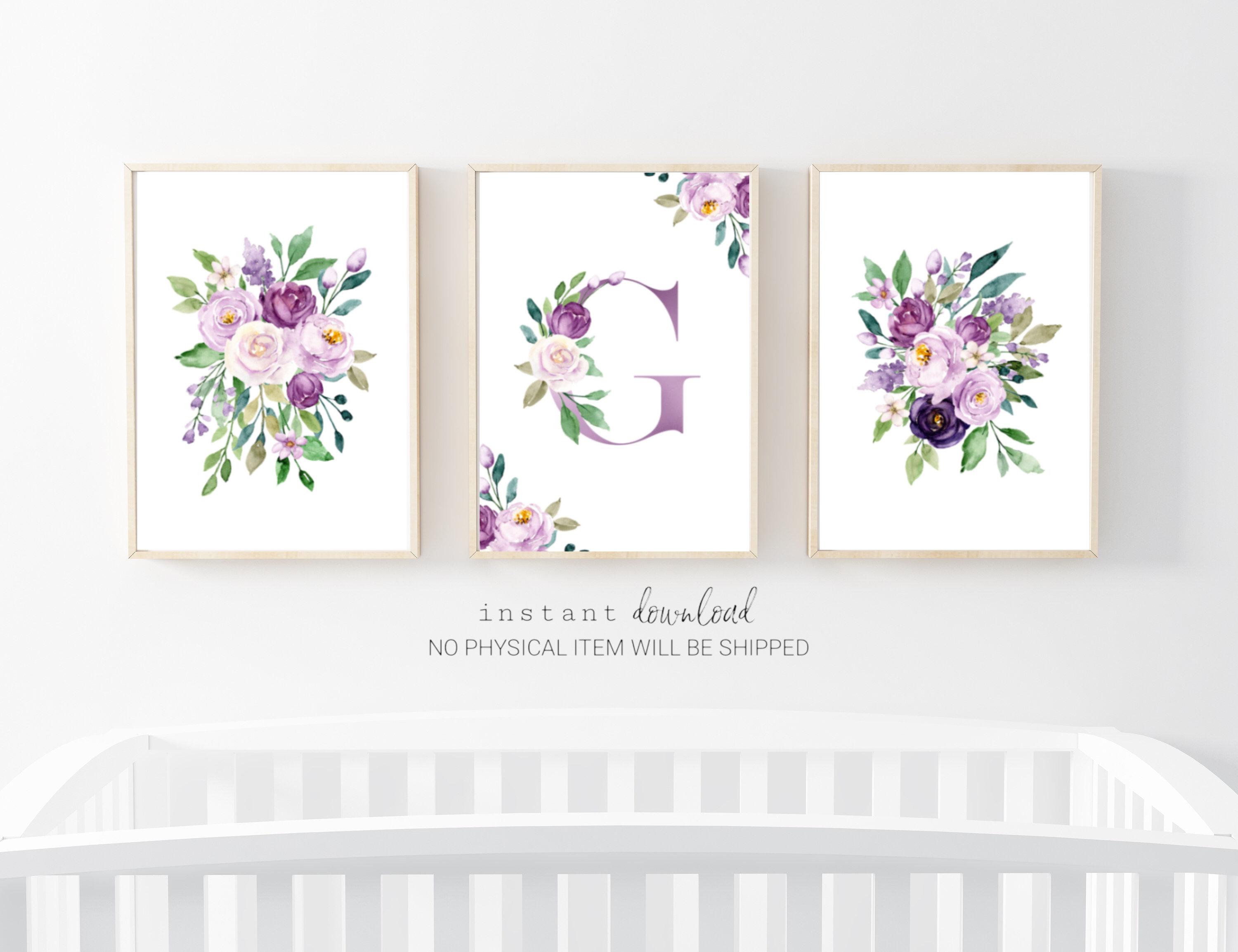 Set of 3 Nursery Prints, Printable Nursery Wall Art - Etsy