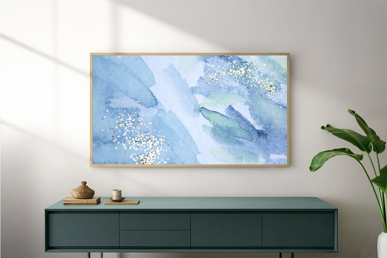 Samsung Frame TV Art Blue Digital Art Frame Art TV Abstract | Etsy