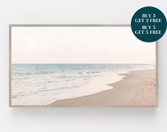 Beach Samsung Frame TV Art, Digital Art, Beach Frame Art TV, Digital Download for Samsung Frame, Beach Print, Ocean Samsung Art, Samsung TV