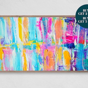 Samsung Frame TV Art, Abstract Digital Art, Realistic Colorful Painting, Print for Digital TV, Digital Download for Samsung Frame