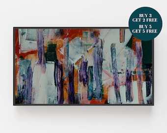 Samsung Frame TV Art, Abstract Digital Art, Abstract Oil Painting Frame Art TV, Print for Digital TV, Digital Download for Samsung Frame