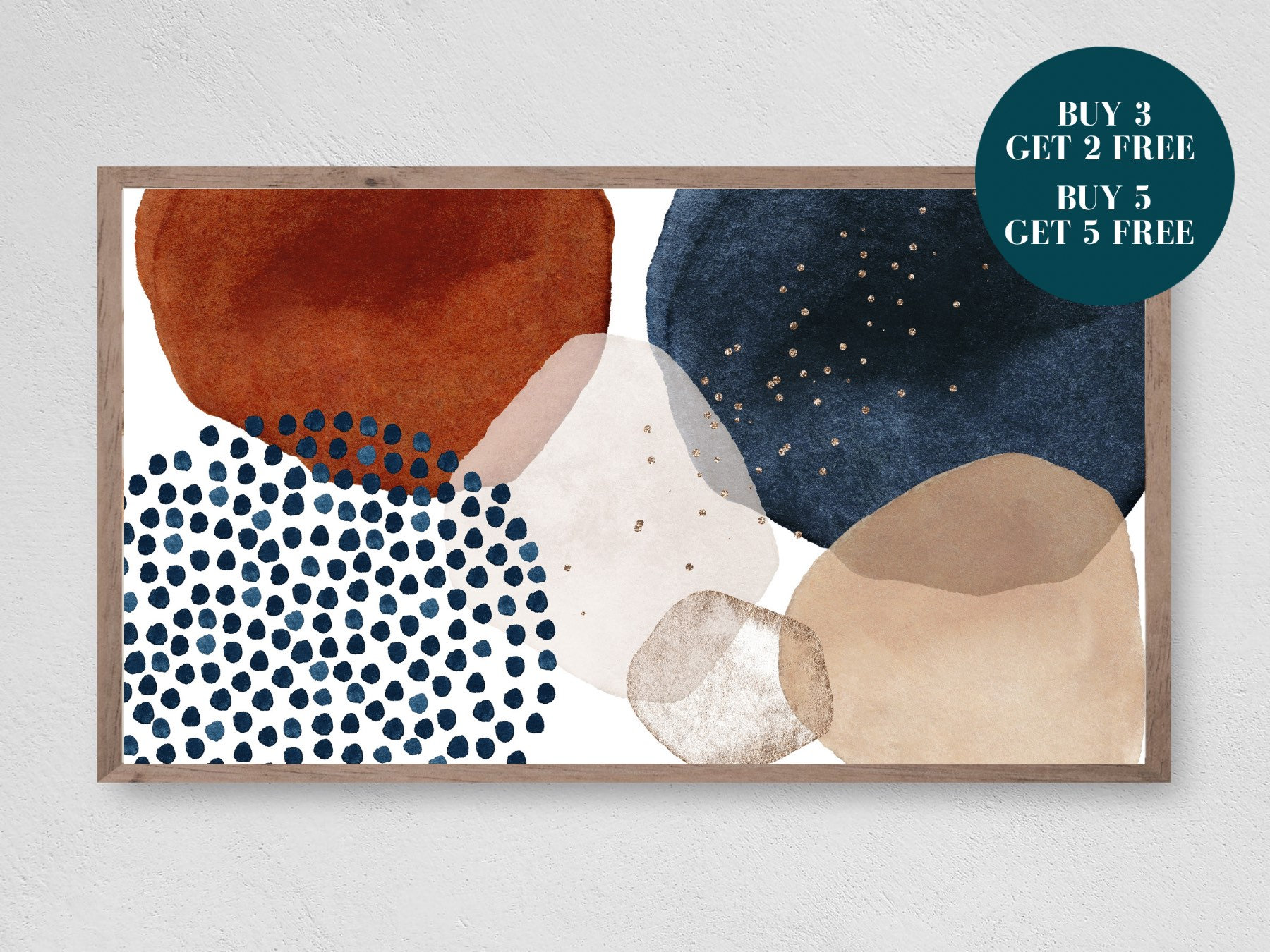Samsung Frame Tv Art Abstract Digital Art Print For Digital Etsy