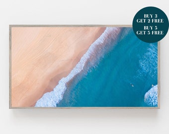 Beach Samsung Frame TV Art, Digital Art, Beach Frame Art TV, Digital Download for Samsung Frame, Beach Print