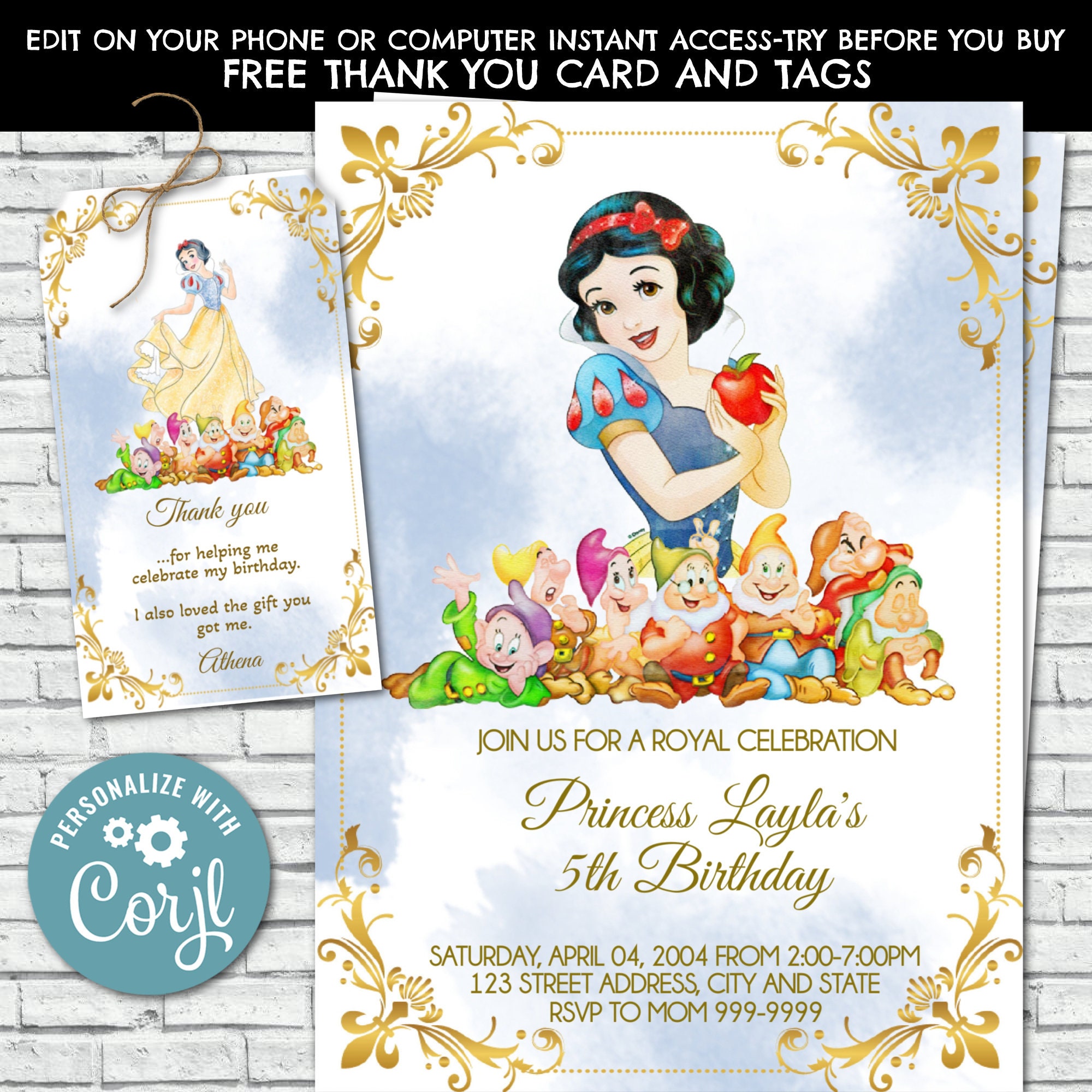 Snow White Party Decorations, Snow White 3d Letter, Snow White