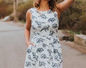 dinosaur women's dress