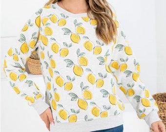 lemon yellow sweatshirt