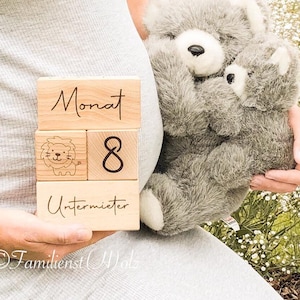 Personalisierte Meilensteine für die Schwangerschaft Baby coming