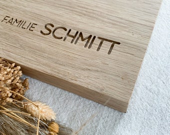 Individuell graviertes Türschild aus hochwertigem Eichenholz