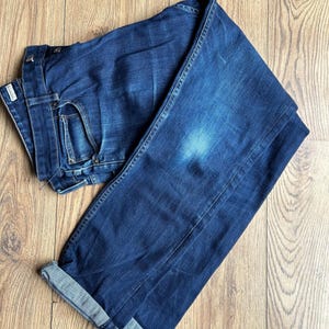 Dark denim Jeans &#39;Stretch Slim&#39; from Topan - Size 34L - mod / indie / Skin style -