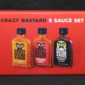 Hot Sauce "The Heat" collection box set 3 x Bottles 100ml