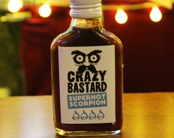 Hot Sauce : Crazy Bastard Superhot Scorpion 100ml / Heat level 11