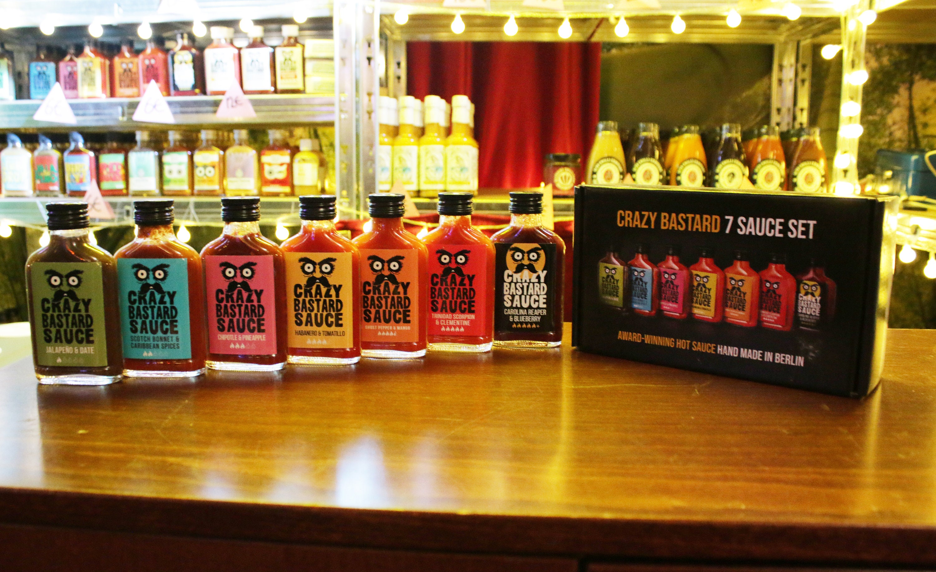 Pack de sauces piquantes - Carolina Reaper, Habanero & Ananas, Ghost pepper  