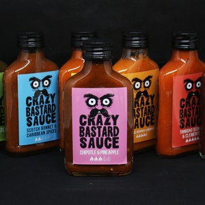 Hot Sauce : Crazy Bastard Full Regular Sauce Box Set 7 x Flaschen 100ml Bild 6