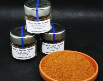 Bhut Jolokia Dried Chili Powder, Ghost Pepper, Naga Viper 30g (approx. 1.2 million SHU) / SUPER-HOT