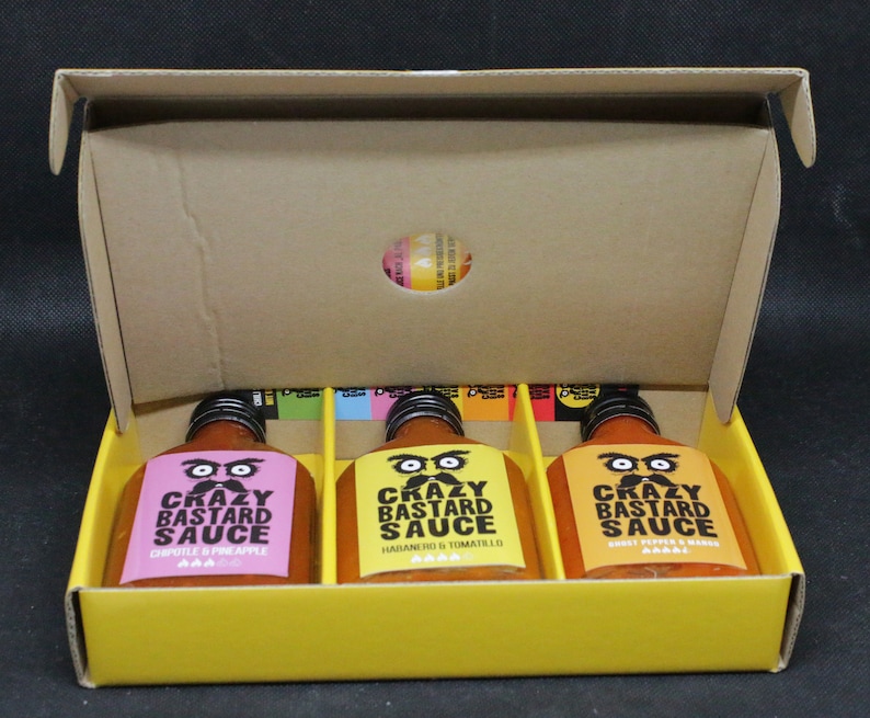 Hot Sauce gift box collection 3 x Bottles 100ml image 3