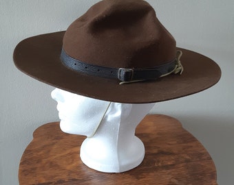 Scout Hat Medium Brim Plum Wool Felt 