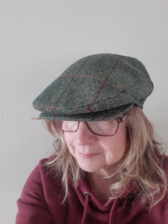 Vintage Wool Flat Cap / Super Tweed Hat / Pure