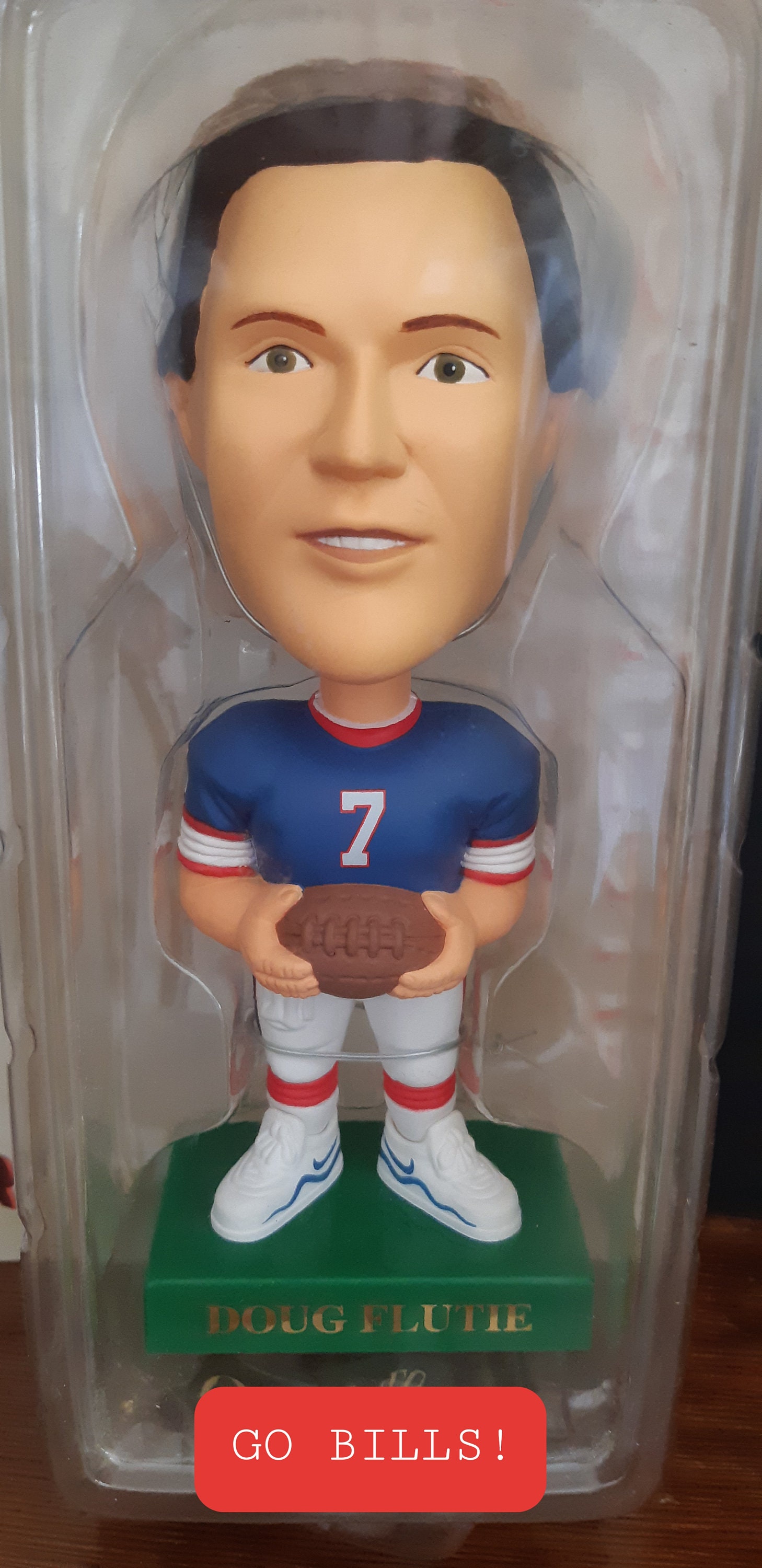Vintage Bobbin' Bobber Bobblehead / Doug Flutie / Buffalo Bills 1999 / NOS / Football