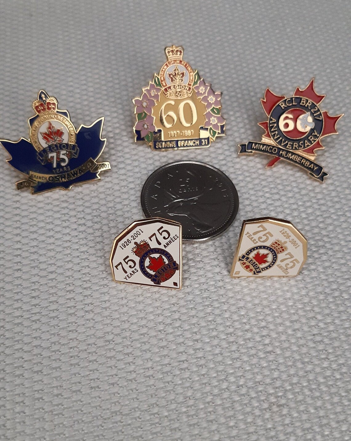 Vintage Royal Canadian Pins / Commemorative Celebration Pins / Etsy