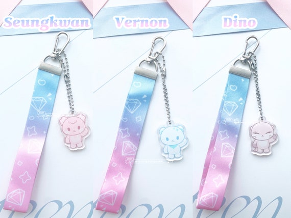 【SEVENTEENスングァン,ウォヌ着用】ALPACA CAT KEYRING 3D SEVENTEEN Lightstick Keyring – Nekomata