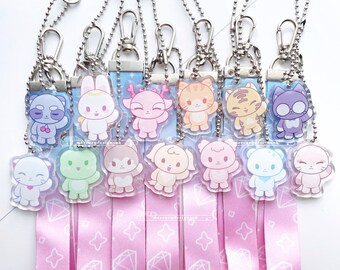 【SEVENTEENスングァン,ウォヌ着用】ALPACA CAT KEYRING SEVENTEENスングァン,ウォヌ着用]ALPACA CAT KEYRING PINK/GREY