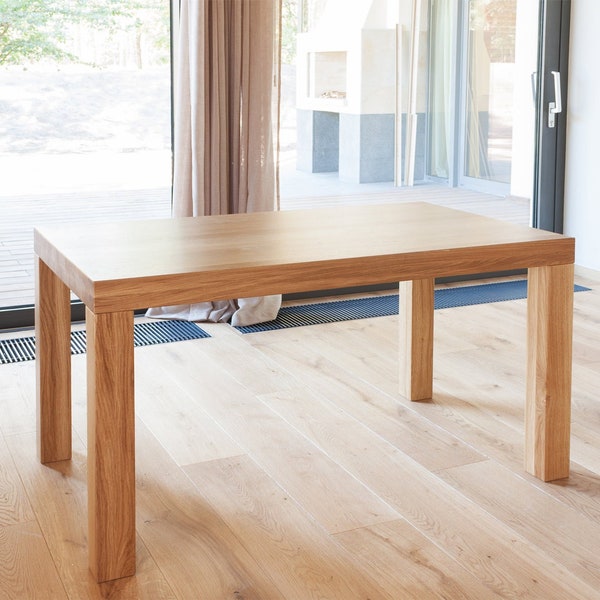 Solid Wood Dining Table - Etsy