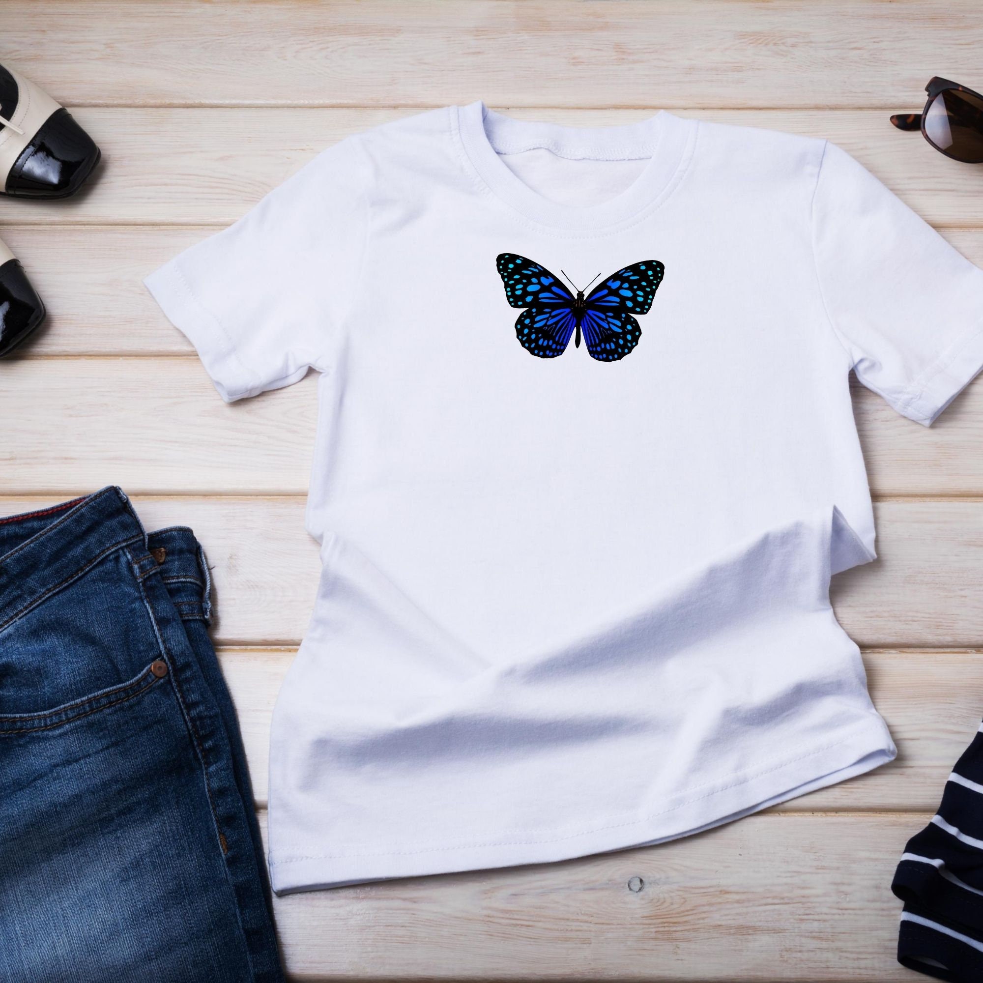 Butterfly Shirt Monarch Butterfly T Shirt Aesthetic Clothing | Etsy