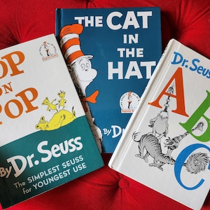 Drei Dr. Seuss Bücher - Hop on Pop, The Cat in the Hat und Dr. Seuss' ABC - Klassiker aus der Kindheit