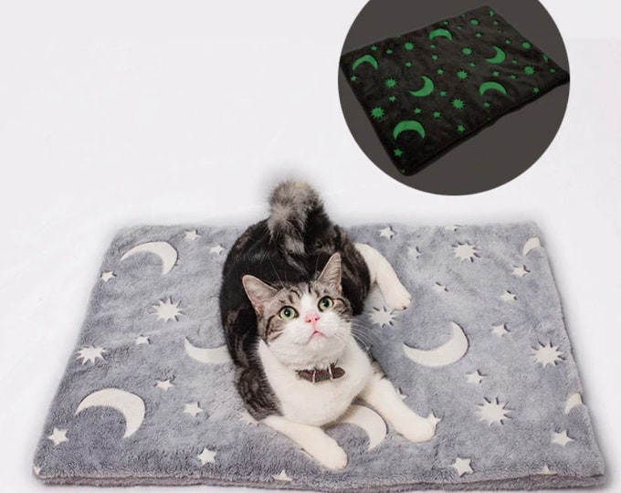 Pet Soft Fleece Pad Pet Bed Mats Sleeping Beds Cover Mat for Dog Cat Dog Cat Sofa Cushion Home Rug Cat Dog Blanket Bed Warm Pet Blanket