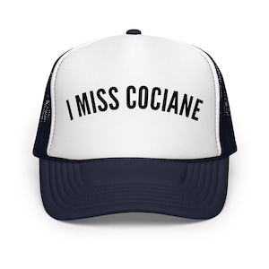 I Miss Cocaine Trucker Hat | Funny Satirical Cap | Dark Humor Snapback | Political Meme Hat | Edgy Streetwear Gift