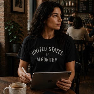 AI Shirt: United States of Algorithm Tech Satire T-Shirt