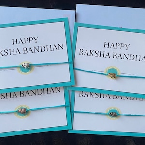 Elefante (Hathi) Rakhi + Tarjeta / Raksha Bandhan