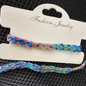 Rachis mehrfarbiges Webband