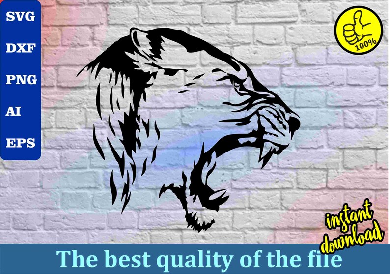 Free Free 136 Half Lion Head Svg SVG PNG EPS DXF File